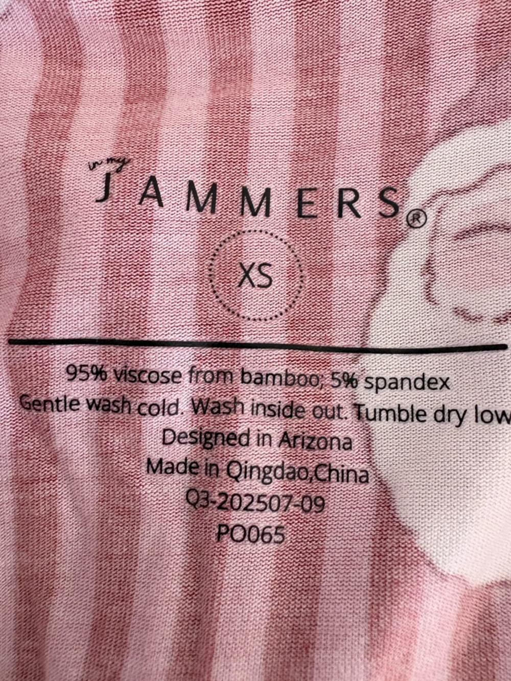 In My Jammers Santa Women's Pajama Set XS Bamboo 2 Pce Shirt & Pants Xmas - Picture 5 of 6